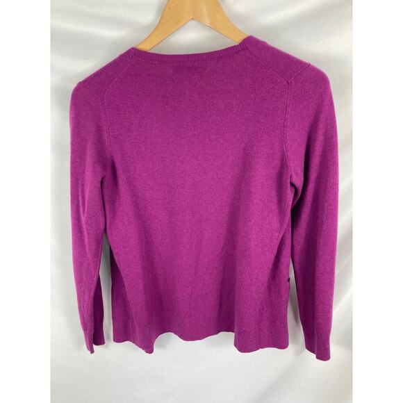 Banana Republic Wool Blend Button Up Cardigan Purple Size Small - Picture 4 of 4